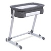 image:imageSimmons Kids By The Bed City Sleeper Bassinet  Adjustable Height Portable Crib with Wheels amp Airflow Mesh Grey Tweed