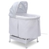 image:imageSimmons Kids Deluxe HandsFree AutoGlide Bedside Bassinet  Portable Crib Features Silent Smooth Gliding Motion that Soothes Baby Arcadia