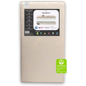 image:imageBeautyrest Beginnings Sleepy Whispers Ultra Deluxe 2in1 Innerspring Crib and Toddler Mattress  Waterproof  GREENGUARD Gold Certified NaturalNonToxicMattress Only