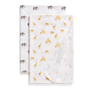 image:imageDelta Children 100 Cotton Flannel Baby Receiving Blankets for Girls and Boys  30x30 Inches Pack of 4 Pink FloralSafari Friends