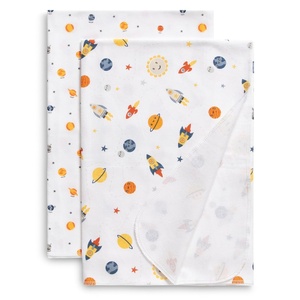 image:imageDelta Children 100 Cotton Flannel Baby Receiving Blankets for Girls and Boys  30x30 Inches Pack of 4 Pink FloralSpace Exploration
