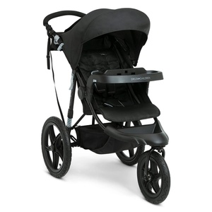 image:imageDelta Children Apollo Jogging Stroller  Shock Absorbing Frame with Large Canopy amp Recline  Car Seat Compatible Black