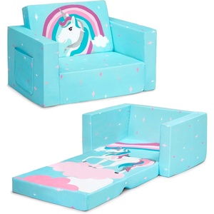 image:imageDelta Children Cozee Blue Camo Convertible Foam Chair to Lounger for KidsBlue Unicorn