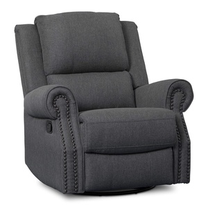image:imageDelta Children Dylan Nursery Recliner Glider Swivel Chair Charcoal