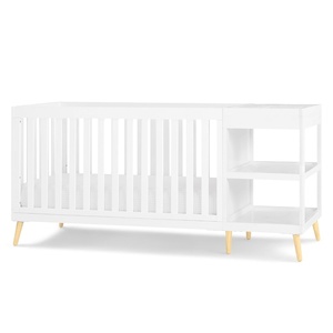 image:imageDelta Children Essex 4in1 Convertible Baby Crib Grey with Natural LegsBianca White