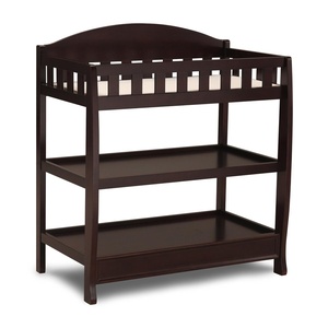 image:imageDelta Children Infant Changing Table with Pad WhiteDark Chocolate