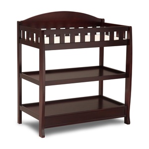 image:imageDelta Children Infant Changing Table with Pad WhiteEspresso Cherry