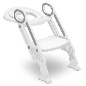 image:imageDelta Children Kid Size Toddler Potty Training Ladder Seat for Boys amp Girls  Foldable Design Includes Adjustable Height Soft Removable Seat amp Builtin Splash Guard  Easy to Clean WhiteGrey