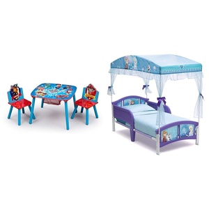image:imageDelta Children Kids Table and Chair Set with Storage 2 Chairs Included  Ideal for Arts amp Crafts Snack Time Homeschooling Homework amp More Nick Jr PAW Patrol amp Canopy Toddler Bed Disney FrozenFURNITURE  Bed