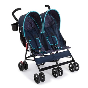 image:imageDelta Children LX Side by Side Stroller  with Recline Storage amp Compact Fold Night SkyNight Sky