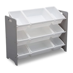 image:imageDelta Children MySize 9 Bin Plastic Toy Organizer  Greenguard Gold Certified GreyGrey