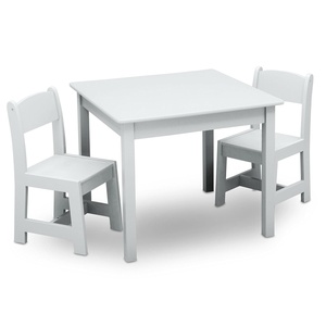image:imageDelta Children MySize Kids Wood Table and Chair Set 2 Chairs Included Deep BlueBianca White