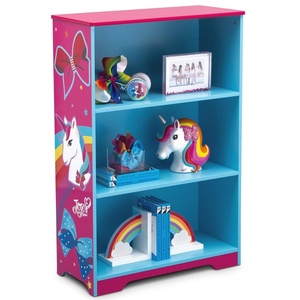 image:imageDelta Children Rainbow amp Unicorn Deluxe 3Shelf Bookcase  Greenguard Gold Certified Pink