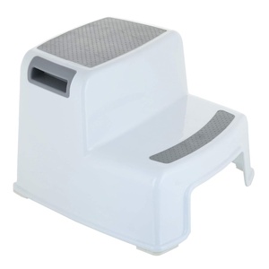 image:imageDelta Children Toddler Step Stool for Boys amp Girls  2 Pack  Ideal for Potty Training Bathroom Kitchen or Bedroom WhiteGrey