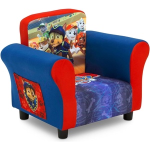 image:imageDelta Children Upholstered Chair with PAW Patrol Graphics Wood Frame Plush Foam Padding Side Pockets for Toddlers and KidsPaw Patrol