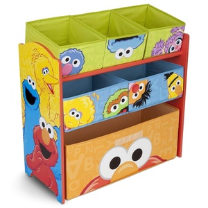 image:imageSesame Street 6 Bin Design and Store Toy Organizer by Delta Children