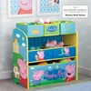 image:imageDelta Children 6Bin Toy Storage Organizer Peppa Pig