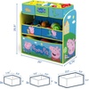 image:imageDelta Children 6Bin Toy Storage Organizer Peppa Pig
