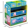 image:imageDelta Children 6Bin Toy Storage Organizer Peppa Pig