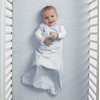 image:imageDelta Children Gap babyGap TrueSleep Sleep Sack  100 Organic Cotton  GOTS and OekoTex 100 Certified  2Way Zipper  Large 612 Months Bluish Grey StripeBlue Stripe