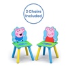 image:imageDelta Children Kids Table and Chair Set With Storage 2 Chairs Included  Ideal for Arts amp Crafts Snack Time Homeschooling Homework amp More Peppa Pig
