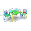 image:imageDelta Children Kids Table and Chair Set With Storage 2 Chairs Included  Ideal for Arts amp Crafts Snack Time Homeschooling Homework amp More Peppa Pig