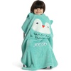 image:imageDelta Children Personalized Sherpa Throw Blanket for Kids Light Purple UnicornLight Teal Owl