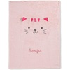 image:imageDelta Children Personalized Sherpa Throw Blanket for Kids Light Purple UnicornPink Cat