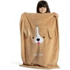 image:imageDelta Children Personalized Sherpa Throw Blanket for Kids Light Purple UnicornTan Dog