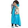 image:imageDelta Children Personalized Sherpa Throw Blanket with Storage Pocket for Kids Purple UnicornTeal Dog
