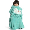 image:imageDelta Children Sherpa Throw Blanket for Kids Tan DogLight Teal Owl