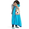 image:imageDelta Children Sherpa Throw Blanket with Storage Pocket for Kids Purple UnicornTeal Dog