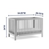 image:imageGAP babyGap Charlie 6in1 Convertible Crib  Greenguard Gold Certified Bianca WhiteGrey