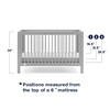 image:imageGAP babyGap Charlie 6in1 Convertible Crib  Greenguard Gold Certified Bianca WhiteGrey