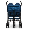 image:imageGAP babyGap Classic SidebySide Double Stroller  Lightweight Double Stroller with Recline Extendable Sun Visors amp Compact Fold  Made with Sustainable Materials Navy CamoNavy Camo
