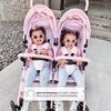 image:imageGAP babyGap Classic SidebySide Double Stroller  Lightweight Double Stroller with Recline Extendable Sun Visors amp Compact Fold  Made with Sustainable Materials Navy CamoNavy Camo