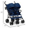 image:imageGAP babyGap Classic SidebySide Double Stroller  Lightweight Double Stroller with Recline Extendable Sun Visors amp Compact Fold  Made with Sustainable Materials Navy CamoNavy Camo