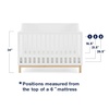 image:imageGAP babyGap Oxford 6in1 Convertible Crib  Greenguard Gold Certified Bianca WhiteNaturalBianca White