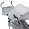 image:imagebabyGap Classic Stroller  Lightweight Stroller with Recline Compact Fold amp Removable Parent Organizer  Made with Sustainable Materials Pink StripesGrey Stripes