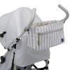 image:imagebabyGap Classic Stroller  Lightweight Stroller with Recline Compact Fold amp Removable Parent Organizer  Made with Sustainable Materials Pink StripesGrey Stripes