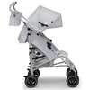 image:imagebabyGap Classic Stroller  Lightweight Stroller with Recline Compact Fold amp Removable Parent Organizer  Made with Sustainable Materials Pink StripesGrey Stripes