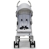 image:imagebabyGap Classic Stroller  Lightweight Stroller with Recline Compact Fold amp Removable Parent Organizer  Made with Sustainable Materials Pink StripesGrey Stripes