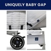image:imagebabyGap Classic Stroller  Lightweight Stroller with Recline Compact Fold amp Removable Parent Organizer  Made with Sustainable Materials Pink StripesGrey Stripes