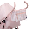 image:imagebabyGap Classic Stroller  Lightweight Stroller with Recline Compact Fold amp Removable Parent Organizer  Made with Sustainable Materials Pink StripesPink Stripes