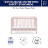 image:imagebabyGap by Delta Children Charlie 6in1 Convertible Crib TrueSleep Crib and Toddler Mattres s Bundle Blush Pink