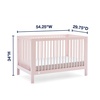 image:imagebabyGap by Delta Children Charlie 6in1 Convertible Crib TrueSleep Crib and Toddler Mattress Legacy 3 Drawer Dresser Bundle Blush Pink