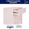 image:imagebabyGap by Delta Children Charlie 6in1 Convertible Crib TrueSleep Crib and Toddler Mattress Legacy 3 Drawer Dresser Bundle Blush Pink