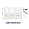 image:imagebabyGap by Delta Children Graham 4in1 Convertible Crib with Storage Drawer TrueSleep Crib and Toddler Mattress Bundle Bianca White
