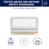image:imagebabyGap by Delta Children Tate 4in1 Convertible Crib TrueSleep Crib and Toddler Mattress Bundle Bianca WhiteNatural
