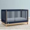 image:imagebabyGap by Delta Children Tate 4in1 Convertible Crib TrueSleep Crib and Toddler Mattress Bundle NavyNatural